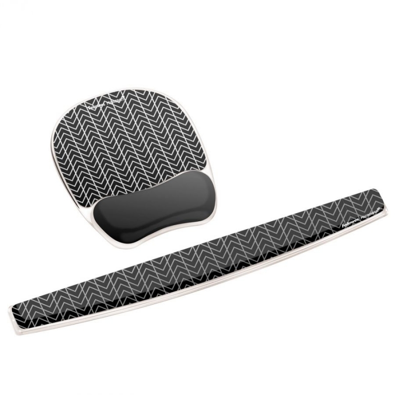 Fellowes Mouse Mat Wrist Support - Photo Gel Mouse Pad with Non Slip Rubber Base & Antibacterial Protection - Ergonomic Mouse