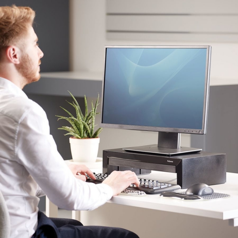Fellowes Mouse Mat Wrist Support - Photo Gel Mouse Pad with Non Slip Rubber Base & Antibacterial Protection - Ergonomic Mouse