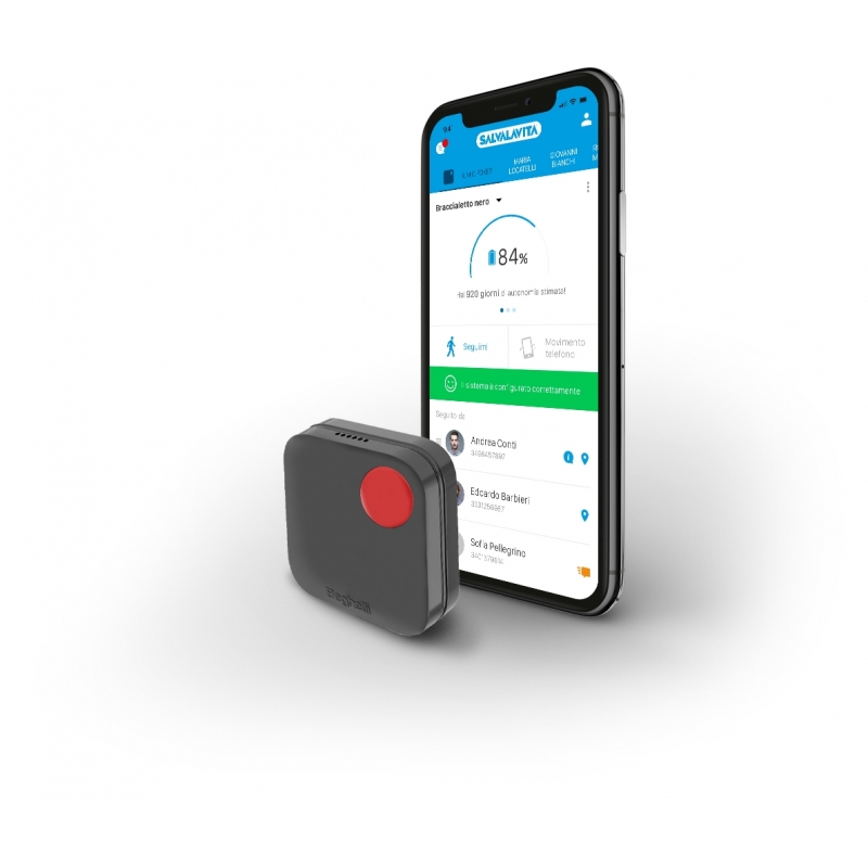 Beghelli Salvalavita Pocket GSM Persönlich Schwarz