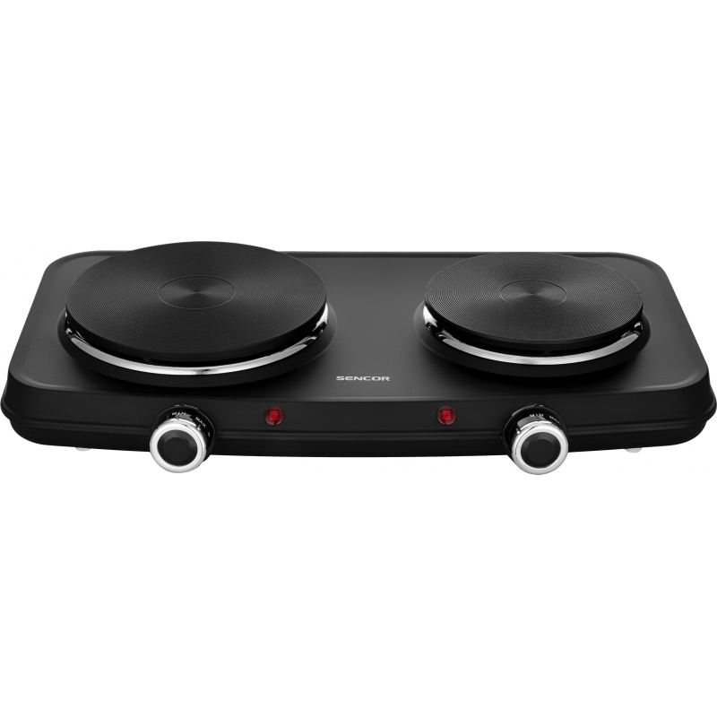 Sencor SCP 2254BK-EUE4 hob Black Countertop Sealed plate 2 zone(s)