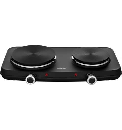 Sencor SCP 2254BK-EUE4 hob Black Countertop Sealed plate 2 zone(s)