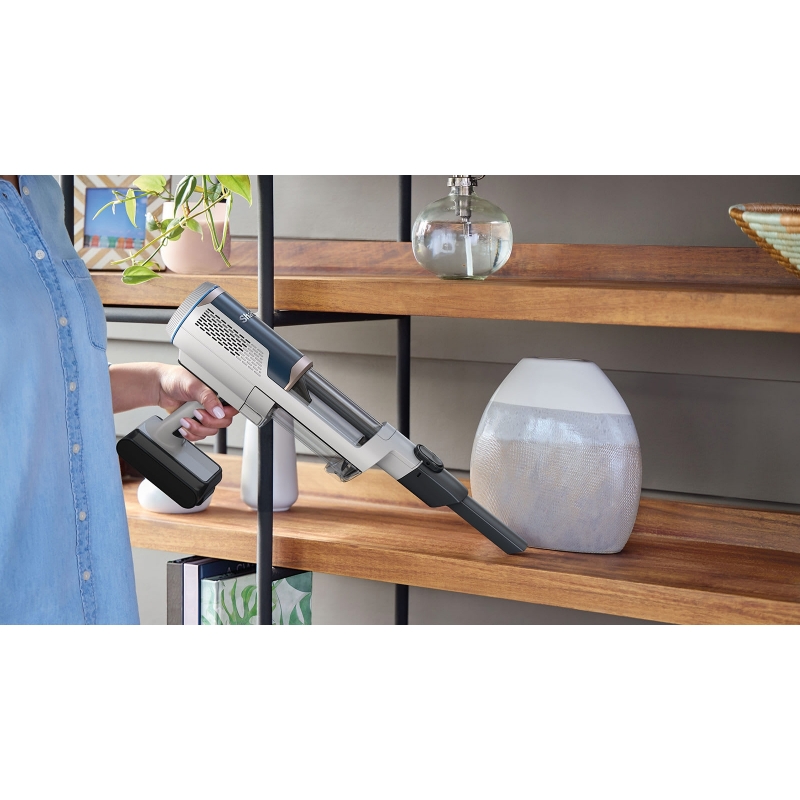 Sharkclean BU3521EU Stabstaubsauger Elektrischer Besen 2-in-1-Stabstaubsauger Akku Trocken Beutellos 21,6 W Blau, Weiß