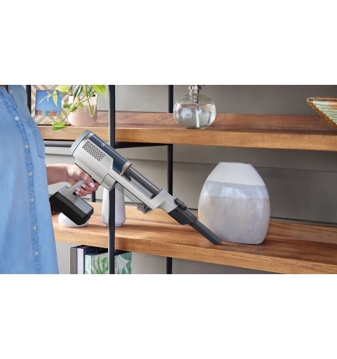 Sharkclean BU3521EU Stabstaubsauger Elektrischer Besen 2-in-1-Stabstaubsauger Akku Trocken Beutellos 21,6 W Blau, Weiß