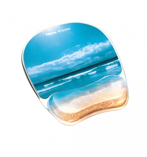 Fellowes Mouse Mat Wrist Support - Photo Gel Mouse Pad with Non Slip Rubber Base & Antibacterial Protection - Ergonomic Mouse
