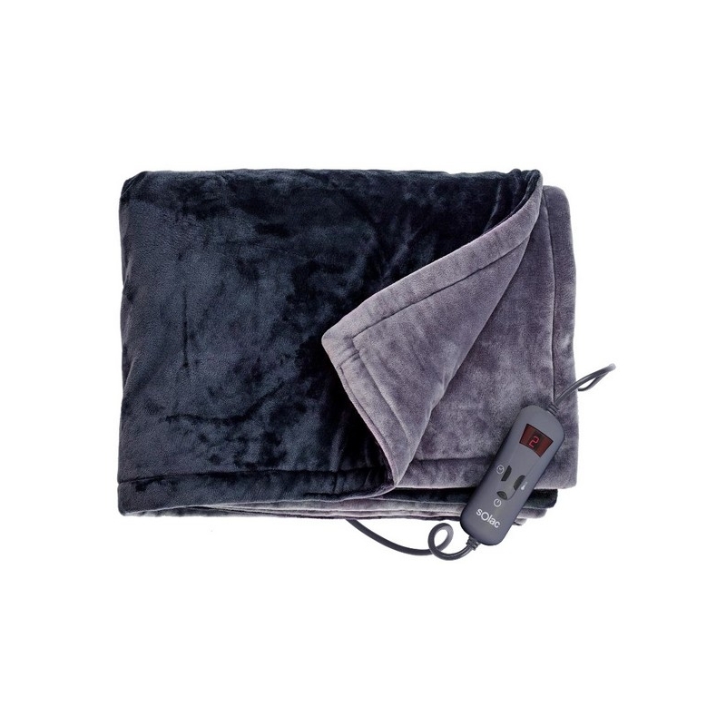 Solac CT8608 Coperta elettrica 150 W Grigio, Nero