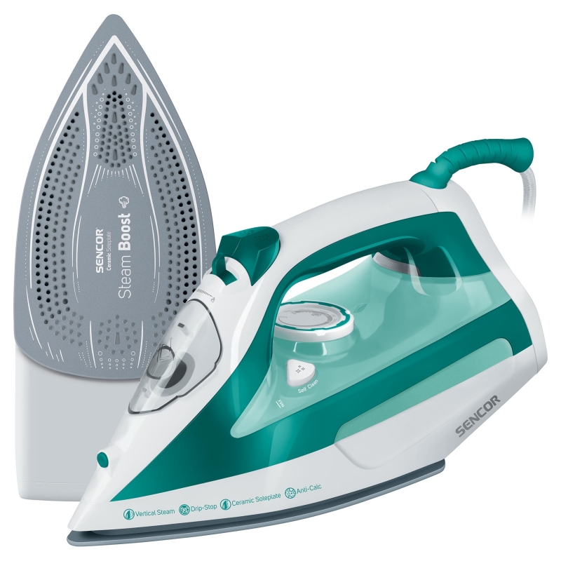 Sencor SSI 6100GR plancha Plancha a vapor Suela de cerámica 2600 W Verde