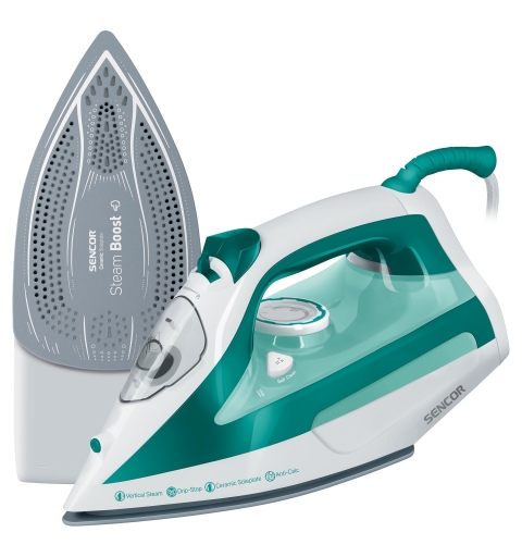 Sencor SSI 6100GR plancha Plancha a vapor Suela de cerámica 2600 W Verde
