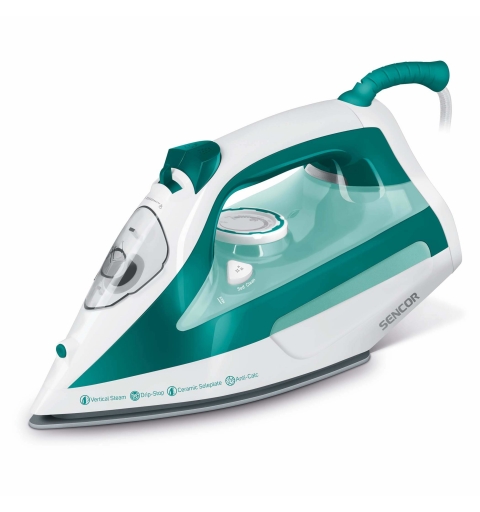 Sencor SSI 6100GR plancha Plancha a vapor Suela de cerámica 2600 W Verde
