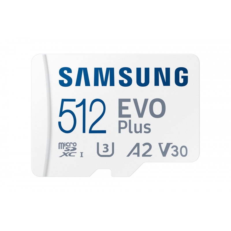 Samsung EVO Plus microSD-Speicherkarte (2024) (inkl. SD Adapter) - 512 GB