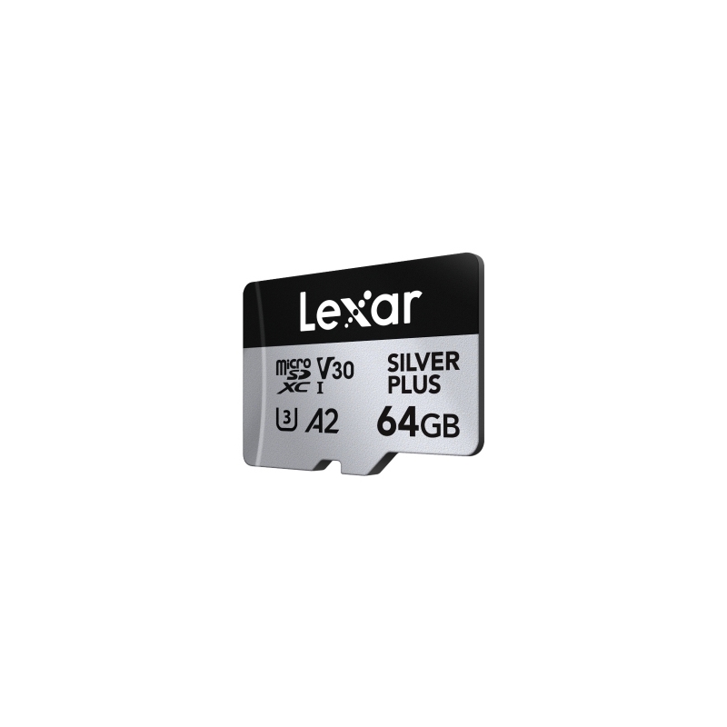 Lexar Professional SILVER PLUS 64 GB MicroSDXC UHS-I Class 3