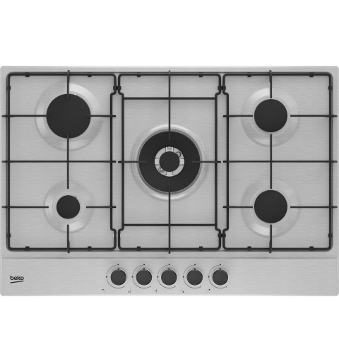 Beko HIAW75223SXE Edelstahl Integriert 75 cm Gaskochfeld 5 Zone(n)