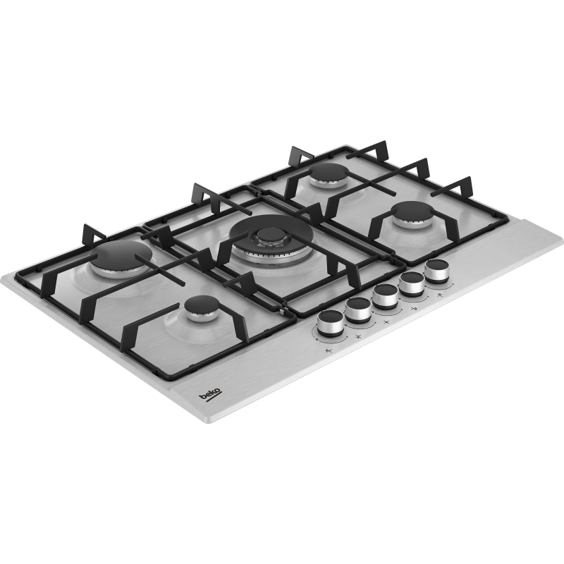 Beko HIAW75223SXE Edelstahl Integriert 75 cm Gaskochfeld 5 Zone(n)