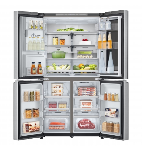 LG InstaView GMG960MBJE Frigorifero Multidoor , Classe E, 638L, Wi-Fi, UVnano, Acciaio