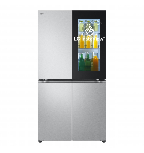 LG InstaView GMV960MBDE side-by-side refrigerator Freestanding 666 L E Silver