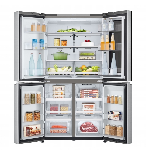 LG InstaView GMV960MBDE side-by-side refrigerator Freestanding 666 L E Silver