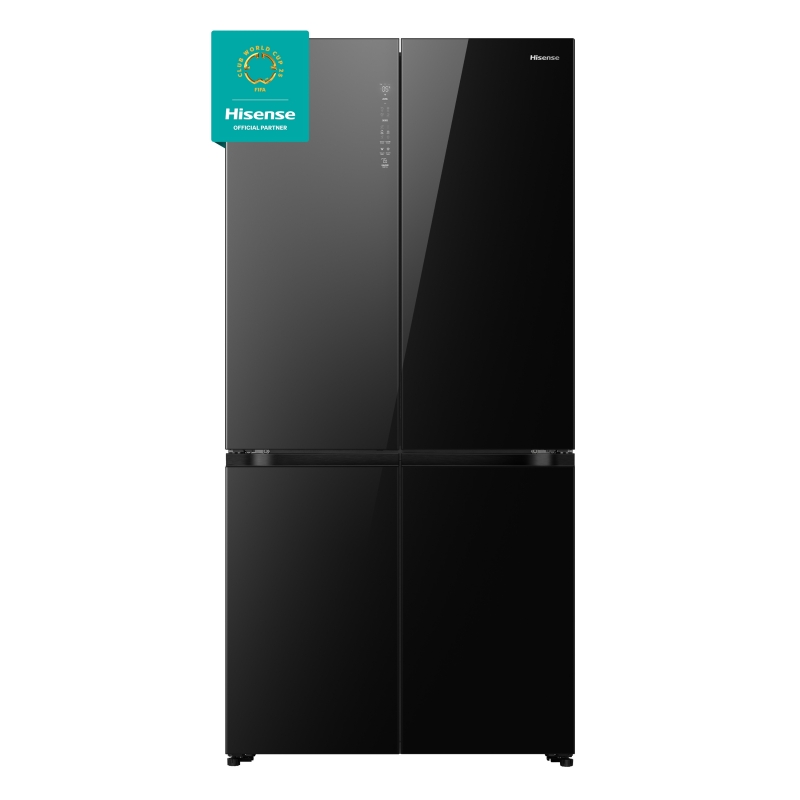 Hisense RQ768N4GBE side-by-side refrigerator Freestanding 591 L E Black