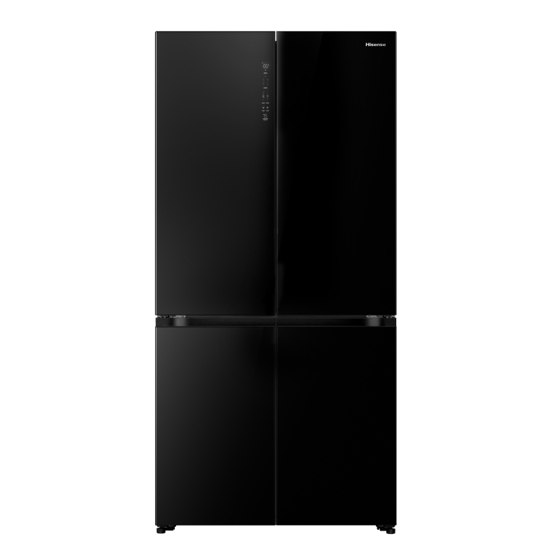 Hisense RQ768N4GBE Side-by-Side Kühlkombination Freistehend 591 l E Schwarz