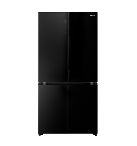 Hisense RQ768N4GBE Side-by-Side Kühlkombination Freistehend 591 l E Schwarz