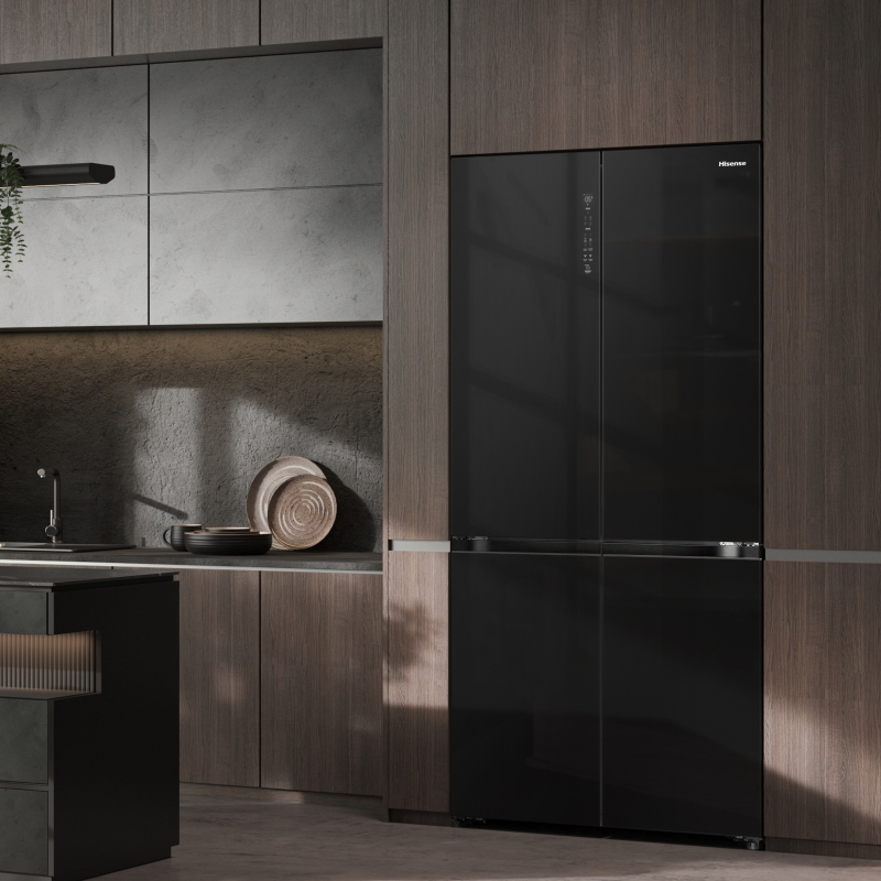 Hisense RQ768N4GBE frigo américain Pose libre 591 L E Noir