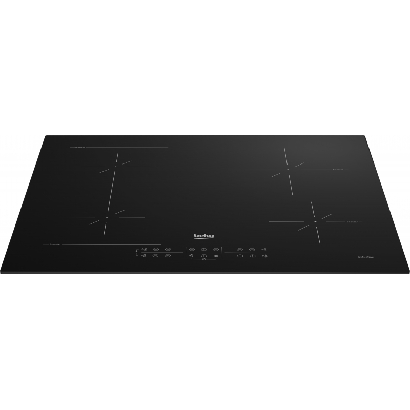 Beko HII64200SFMT Black Built-in 59 cm Zone induction hob 4 zone(s)