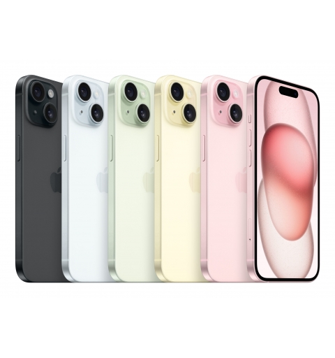Apple iPhone 15 15,5 cm (6.1") Double SIM iOS 17 5G USB Type-C 128 Go Noir