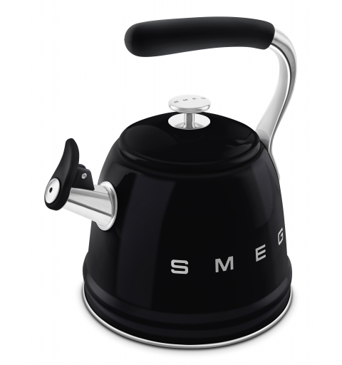 Smeg WKF01BL bouilloire 2,3 L Noir, Acier inoxydable