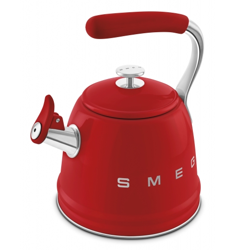 Smeg WKF01RD bouilloire 2,3 L Rouge, Acier inoxydable
