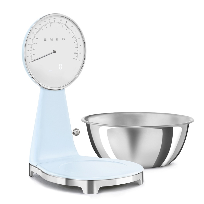 Smeg Bilancia da cucina 50's Style - Azzurro LUCIDO - KSF01PBWW