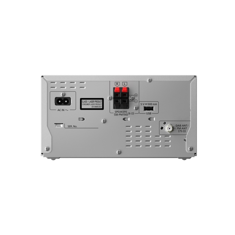 Panasonic SC-PM702 Microsistema audio per la casa 80 W Nero, Argento