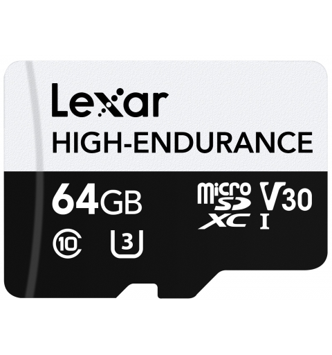 Lexar High-Endurance 64 GB MicroSDXC UHS-I Class 10