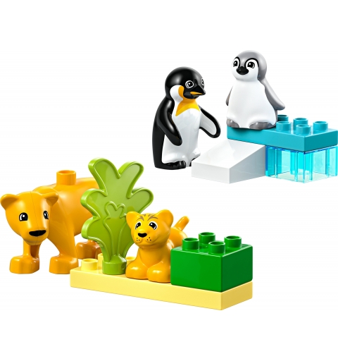 LEGO Familias de la Fauna Salvaje Pingüinos y Leones