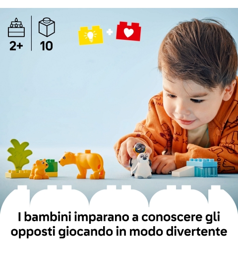 LEGO Famiglie di animali pinguini e leoni