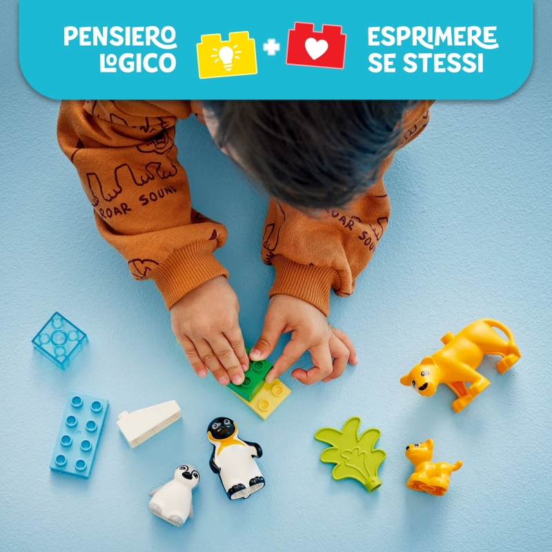 LEGO Familias de la Fauna Salvaje Pingüinos y Leones