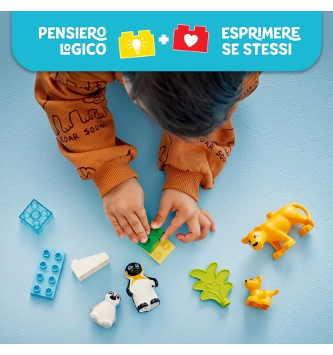 LEGO Familias de la Fauna Salvaje Pingüinos y Leones