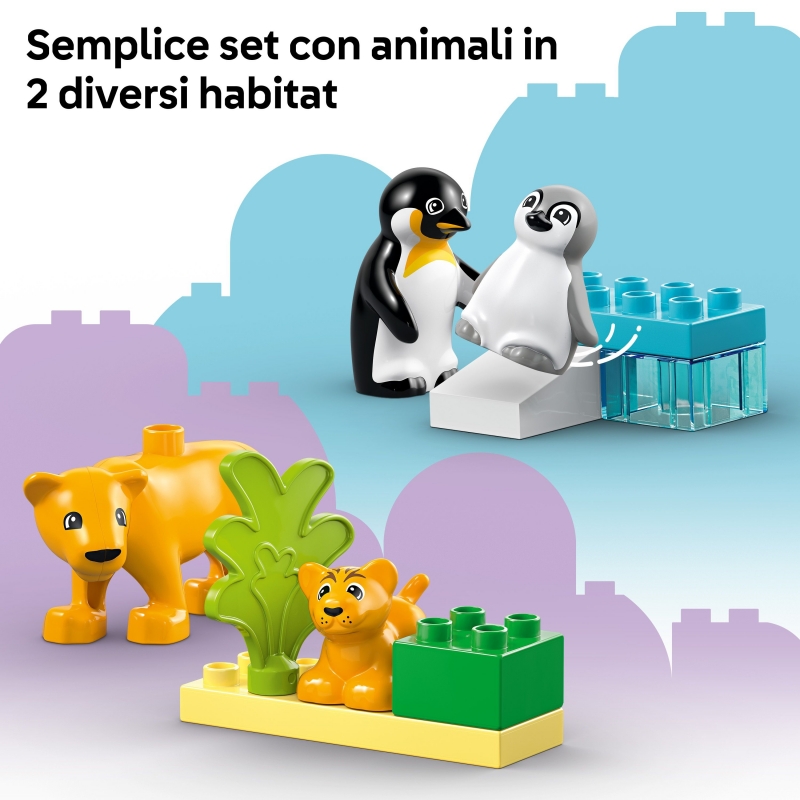 LEGO Familias de la Fauna Salvaje Pingüinos y Leones