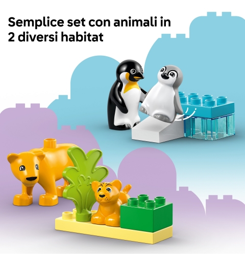 LEGO Familias de la Fauna Salvaje Pingüinos y Leones