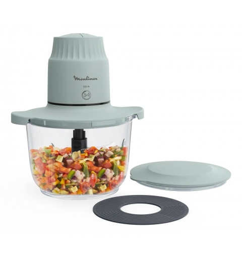Moulinex Choppeo Tritatutto con Recipiente in Vetro, Capacità di 1 L, Vetro Borosilicato DJ603110