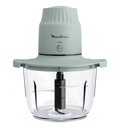 Moulinex Choppeo Tritatutto con Recipiente in Vetro, Capacità di 1 L, Vetro Borosilicato DJ603110
