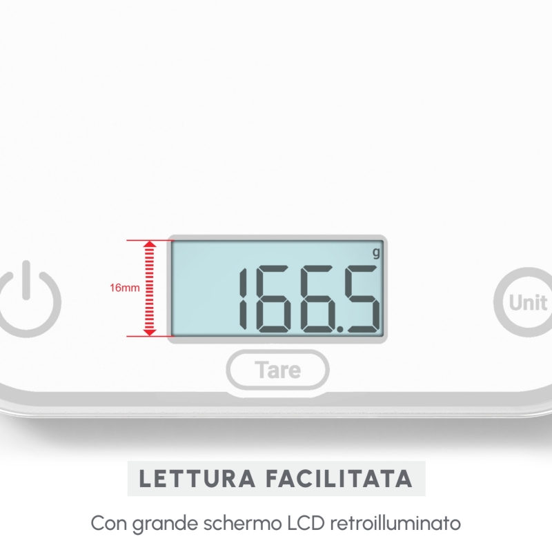 Moulinex BN50U0 báscula de cocina Blanco Encimera Rectángulo Báscula electrónica de cocina