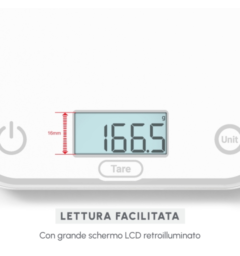 Moulinex BN50U0 báscula de cocina Blanco Encimera Rectángulo Báscula electrónica de cocina