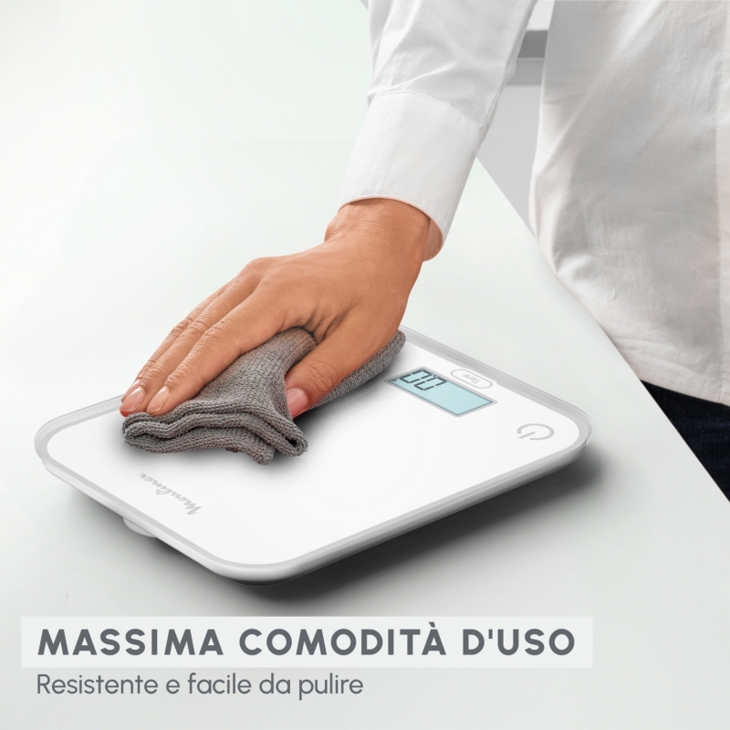 Moulinex BN50U0 báscula de cocina Blanco Encimera Rectángulo Báscula electrónica de cocina