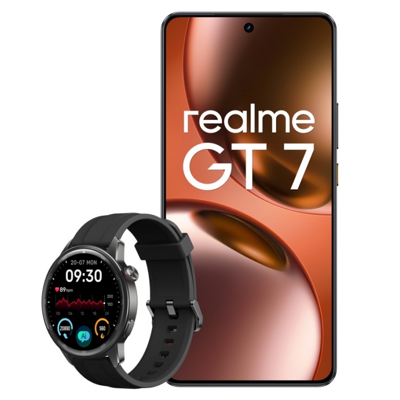 realme GT 7 17,2 cm (6.78") Doppia SIM Android 15 5G USB tipo-C 12 GB 512 GB 7000 mAh Nero