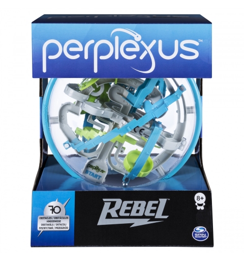 Games Perplexus - Perplexus Rebel - Labyrinthe Parcours 3D Rebel Avec 70 Défis - Labyrinthe 3D - Jeu d'Action et Réflexe -