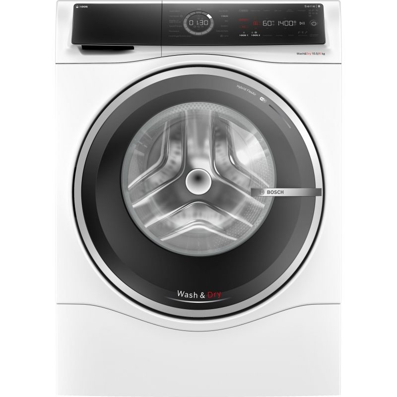 Bosch WNC254A0IT Waschtrockner Freistehend Frontlader Weiß D