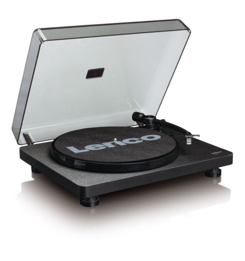 Lenco L-30BK Plattenspieler Audio-Plattenspieler mit Riemenantrieb Schwarz Halbautomatisch