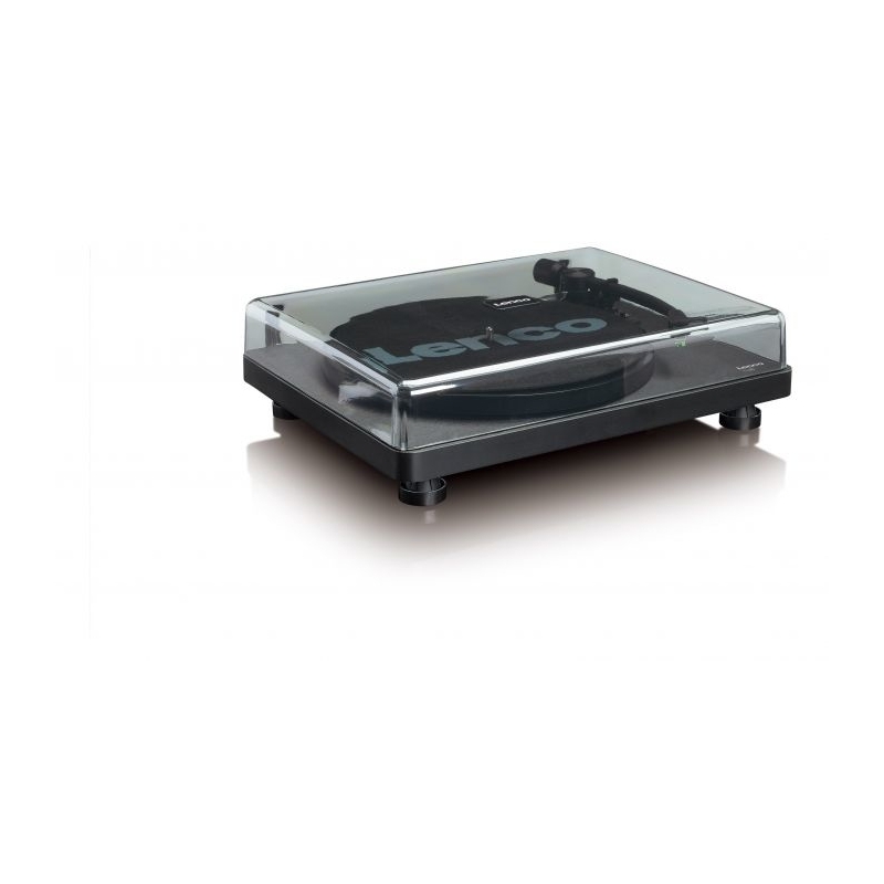 Lenco L-30BK Plattenspieler Audio-Plattenspieler mit Riemenantrieb Schwarz Halbautomatisch