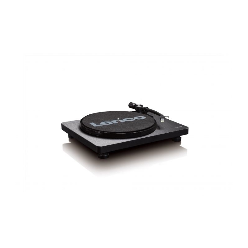 Lenco L-30BK Plattenspieler Audio-Plattenspieler mit Riemenantrieb Schwarz Halbautomatisch
