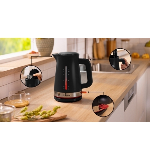 Bosch TWK4M223 bouilloire 1,7 L 2400 W Noir