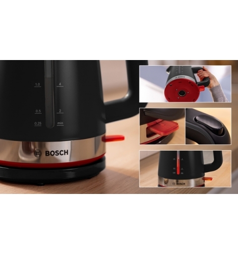 Bosch TWK4M223 bouilloire 1,7 L 2400 W Noir