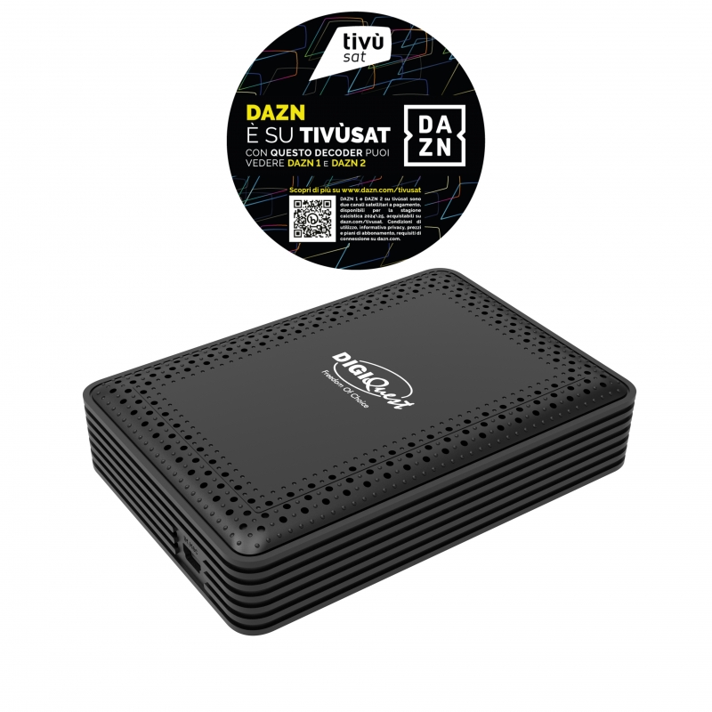 Digiquest RICD1248 descodificador para televisor Satélite Full HD Negro